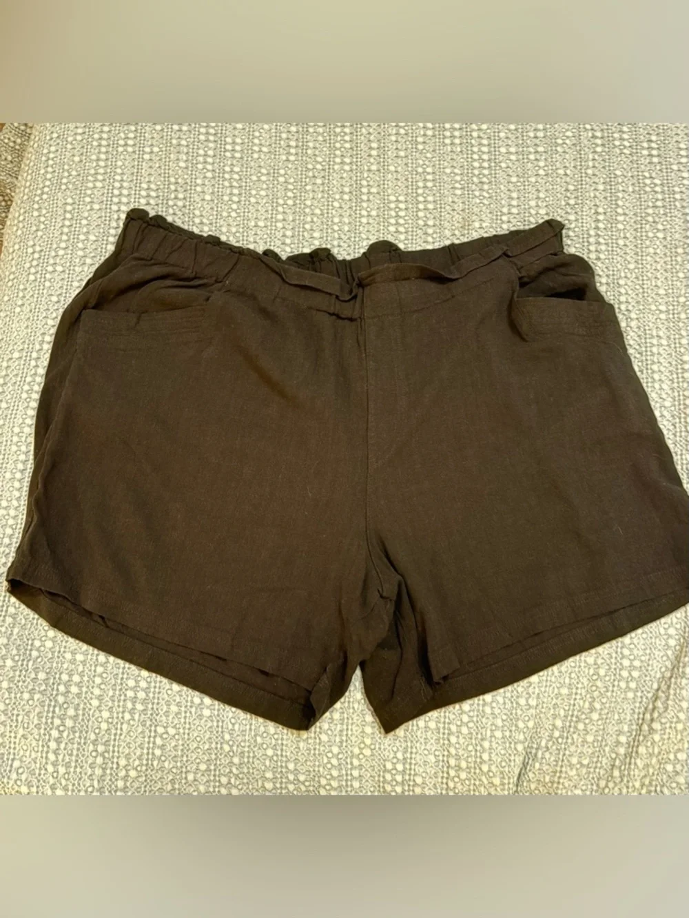 Maurices Black Elastic-Waist Shorts sz 2X